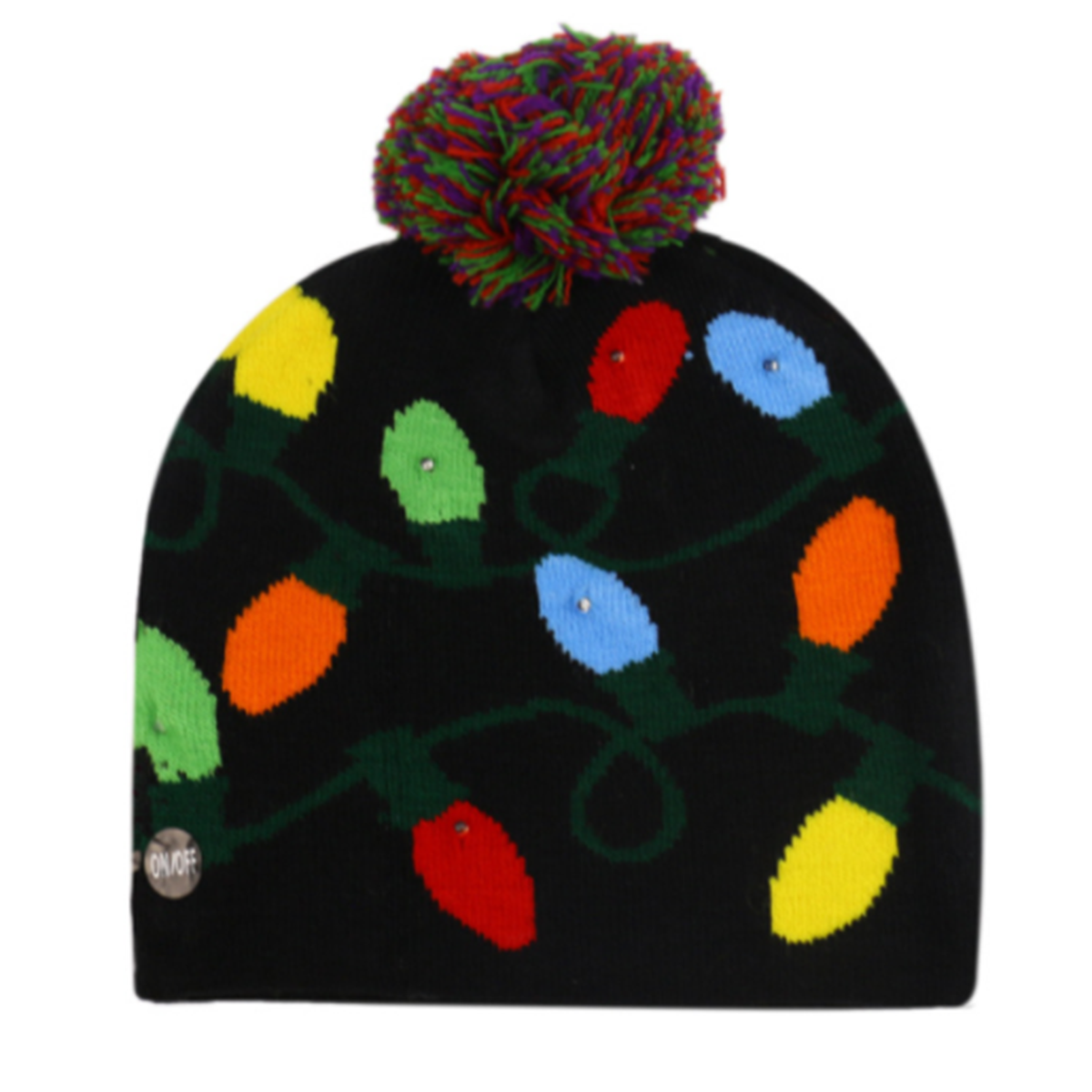 Light-up Knitted Beanie Ugly Sweater Holiday Christmas Beanie Hat Knit Cap