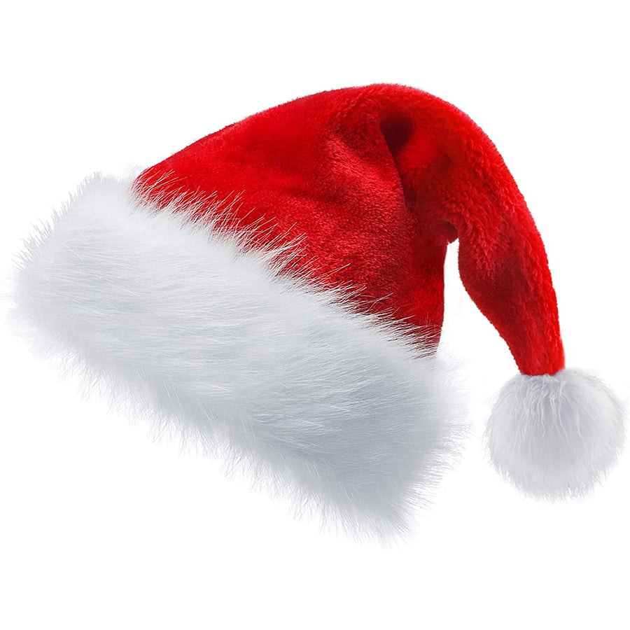 Christmas Hat, Santa Hat, Xmas Holiday Hat for Unisex Adults