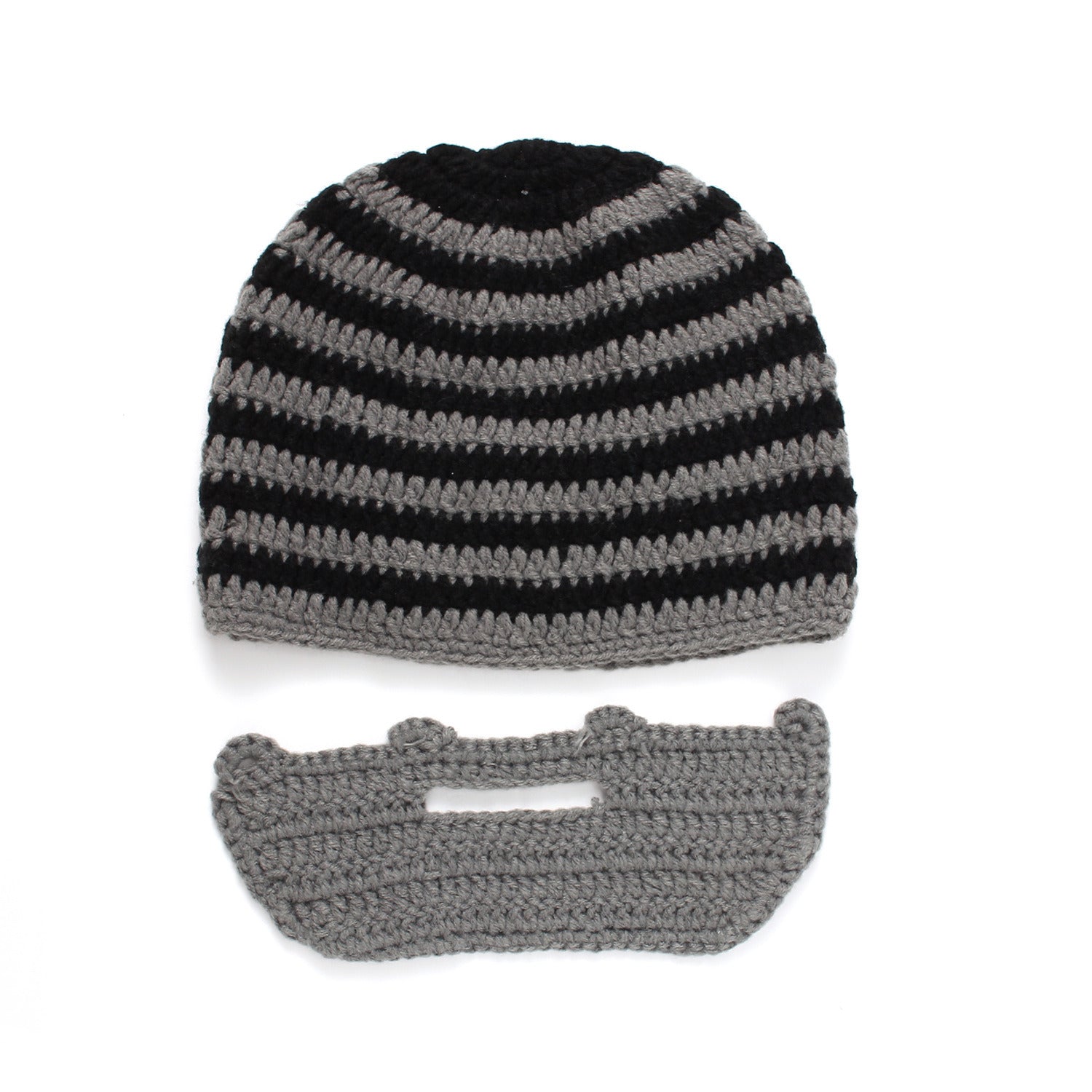 Striped Funny Knit Hats Unisex 2 Pieces Hats