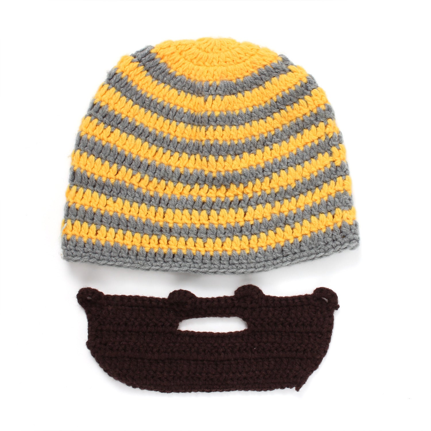 Striped Funny Knit Hats Unisex 2 Pieces Hats