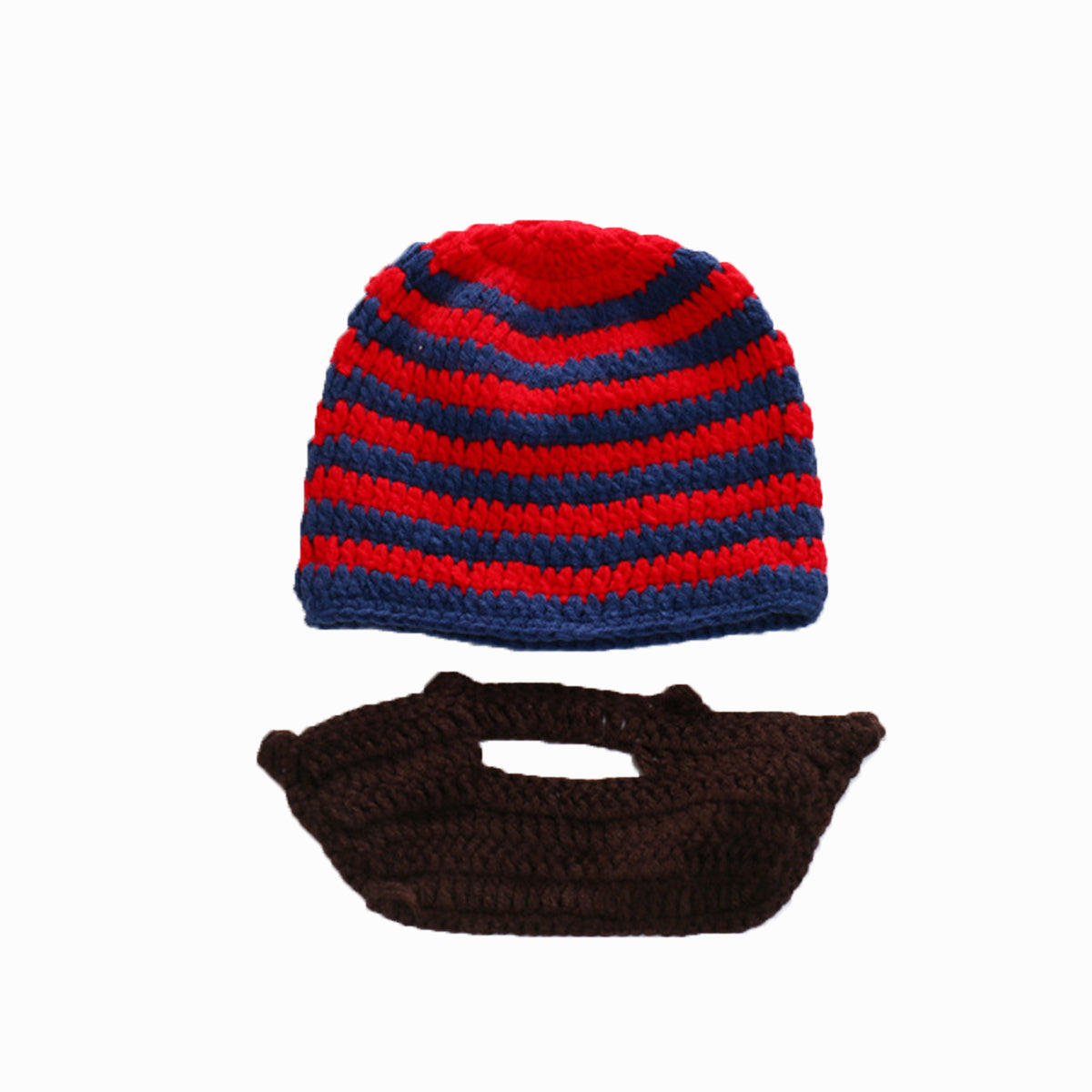 Striped Funny Knit Hats Unisex 2 Pieces Hats