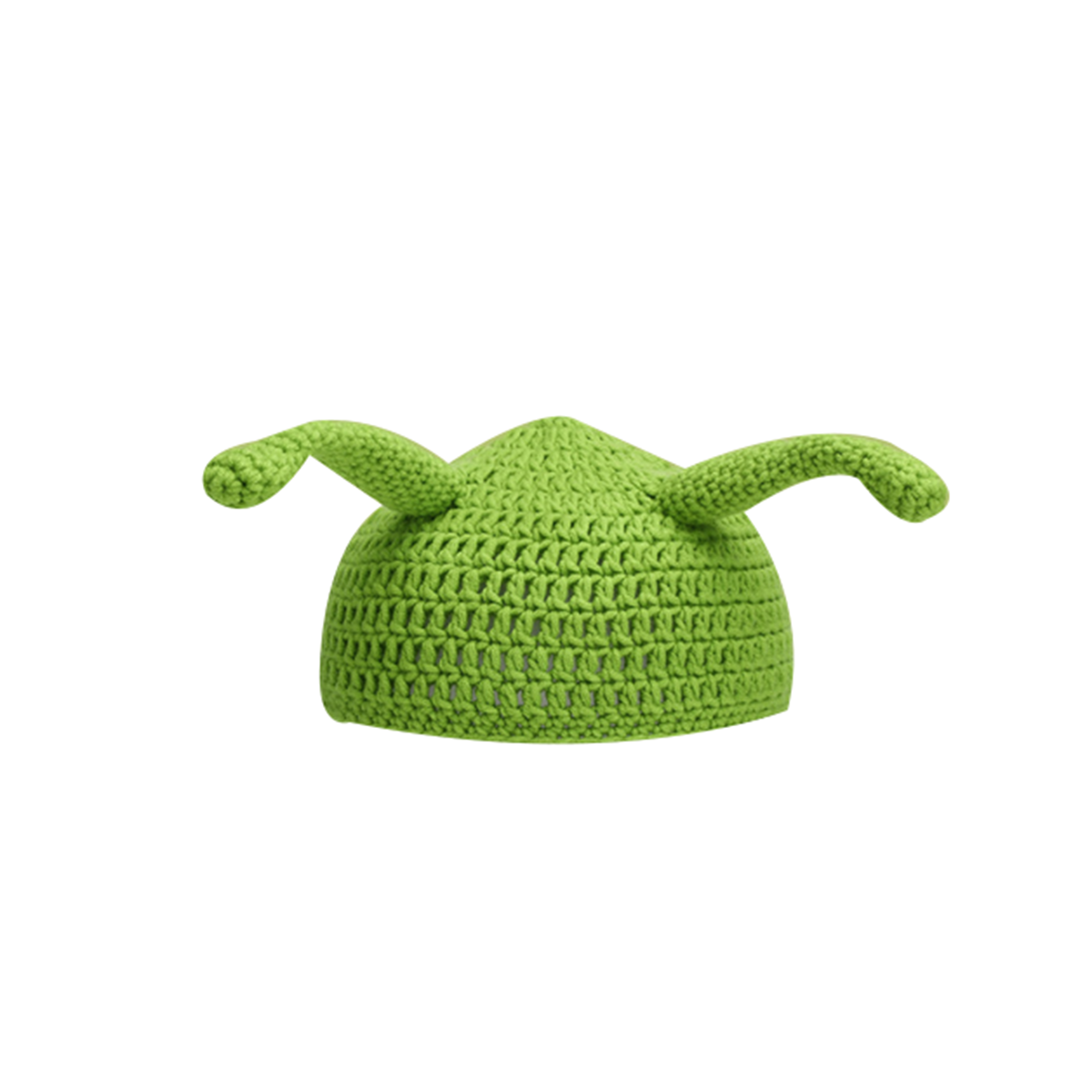 Knitted Shrek Hats with Ears Cosplay Prop Halloween Cosplay Green Beanie Hat