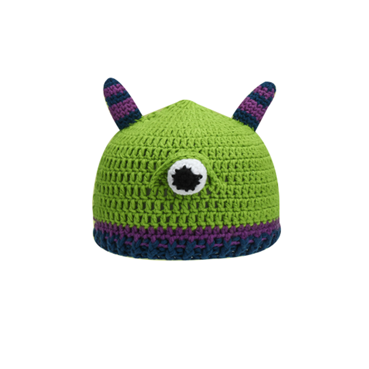 Knitted Shrek Hats with Ears Cosplay Prop Halloween Cosplay Green Beanie Hat