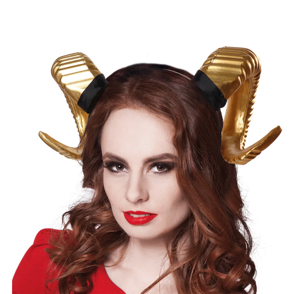 Halloween Horn Headband Dress Up Props Party Hair Accessories