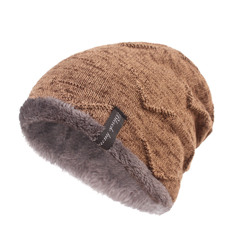 Warm Knit Cap Lamb Wool Fluffy Soft Winter Snow Hat