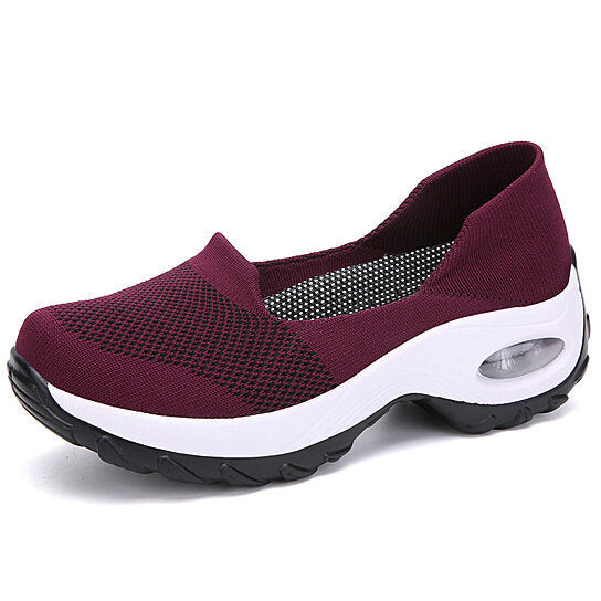 Women Breathable Walking Shoes Slip on Mesh Sneakers