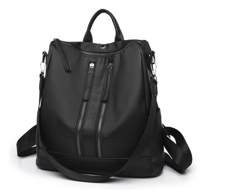 Oxford Cloth Double Zip Backpack