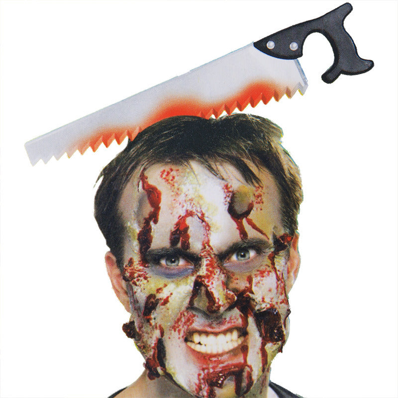 Halloween Horror Headbands Bloody Weapons Headbands Axe Cleaver and Scissor