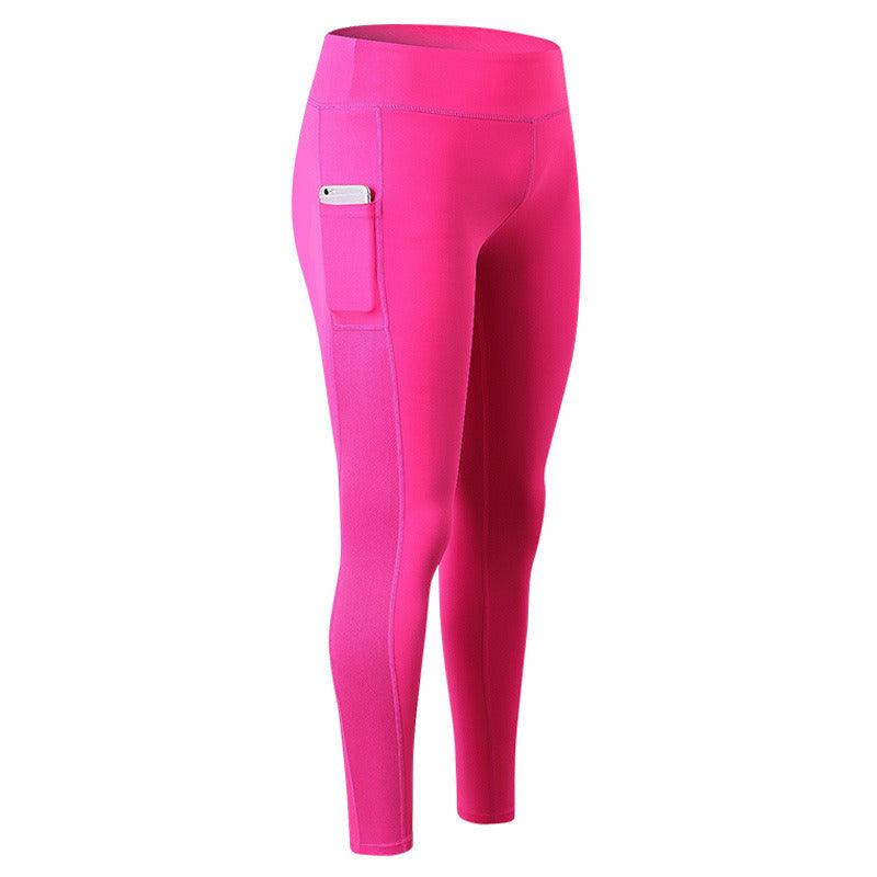 High Waist Yoga Pants with Pockets, Tummy Control Workout Running Yoga Leggings for Women