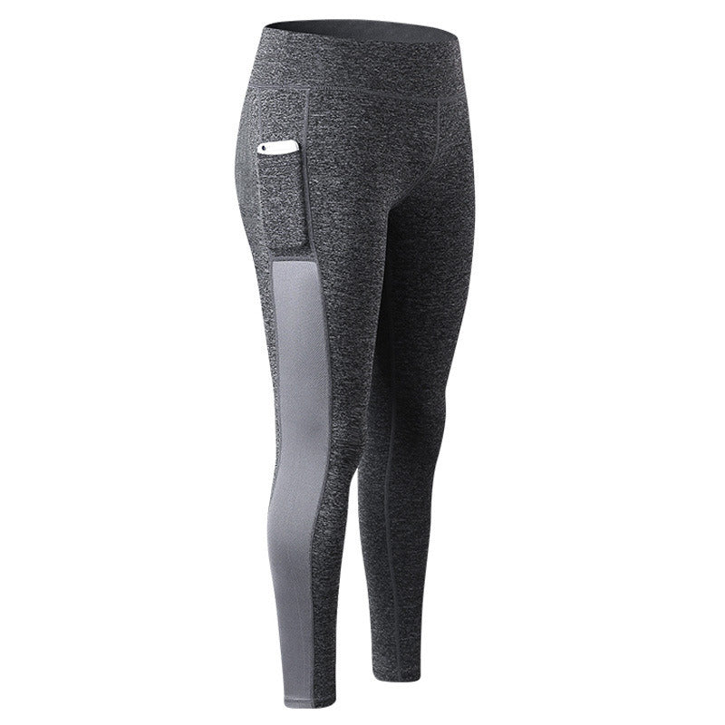 High Waist Yoga Pants with Pockets, Tummy Control Workout Running Yoga Leggings for Women