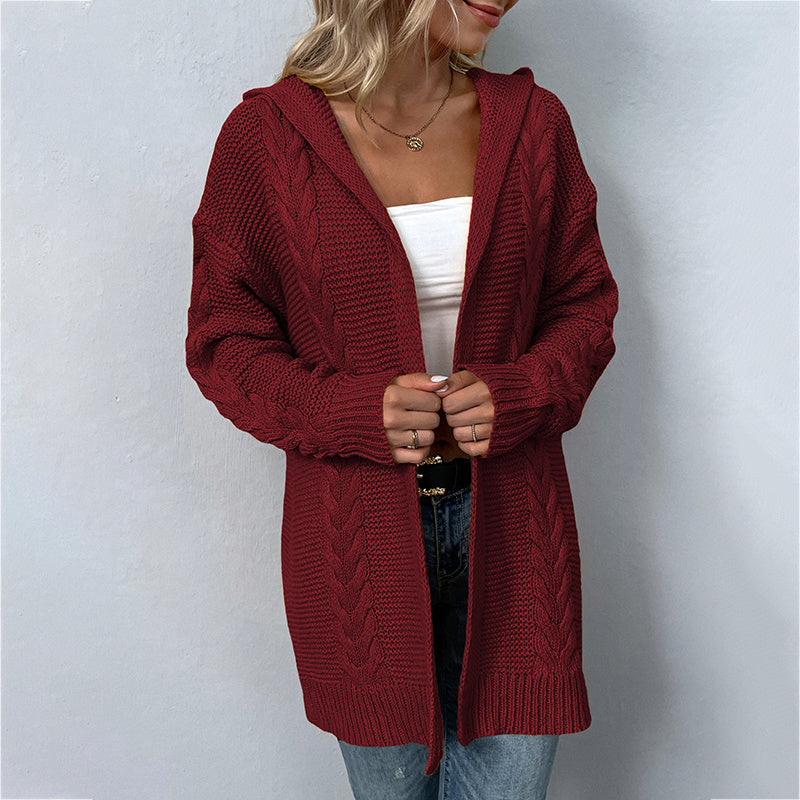Women Open Front Long Cardigans Comfy Knit Sweater Coat Outwear