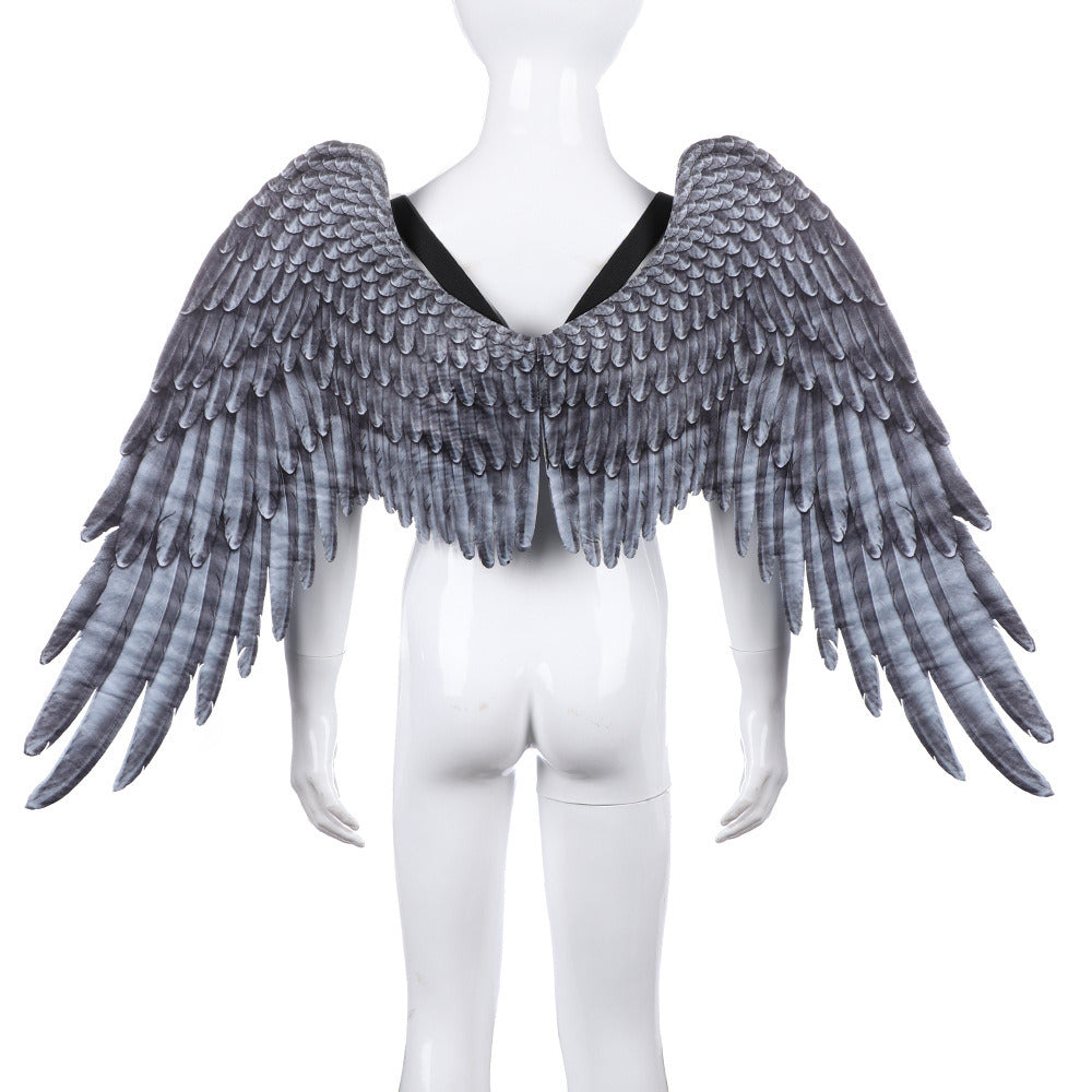 3D Angel Wings Costume Halloween Props Child Black Wings White Wings Angel Wings