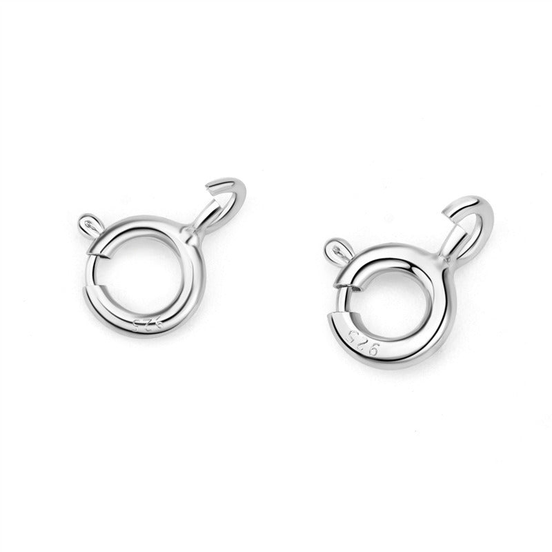 Simple Circle 925 Sterling Silver DIY Clasp & Toggle