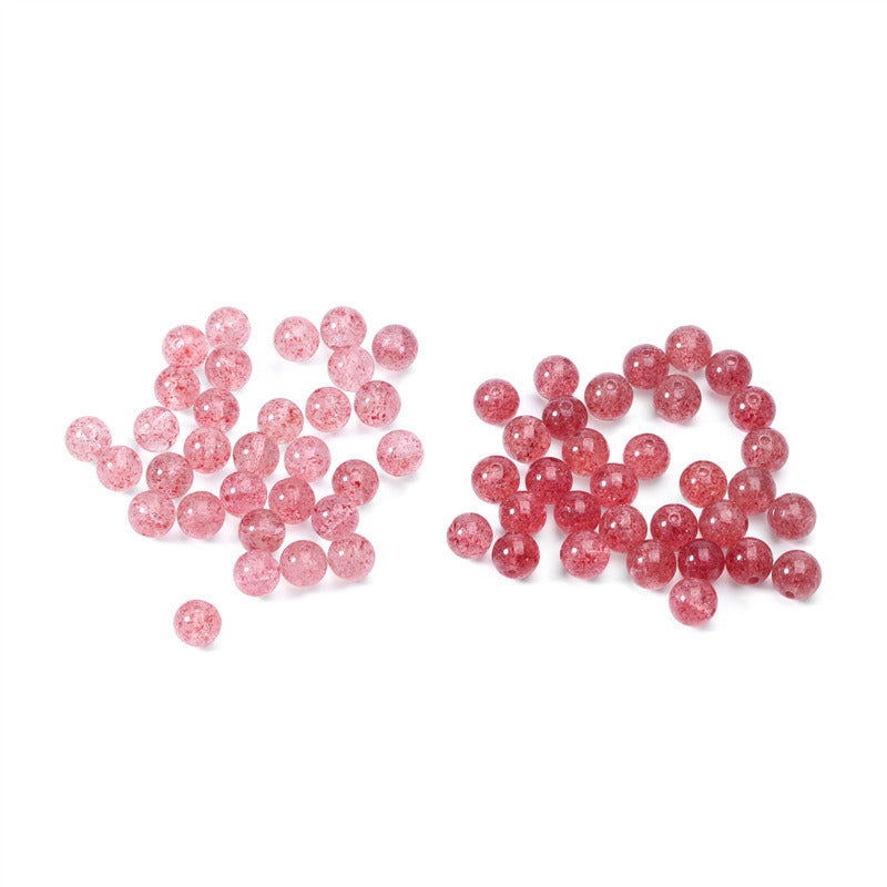 6mm - 10mm Natural Strawberry Quartz DIY Beads