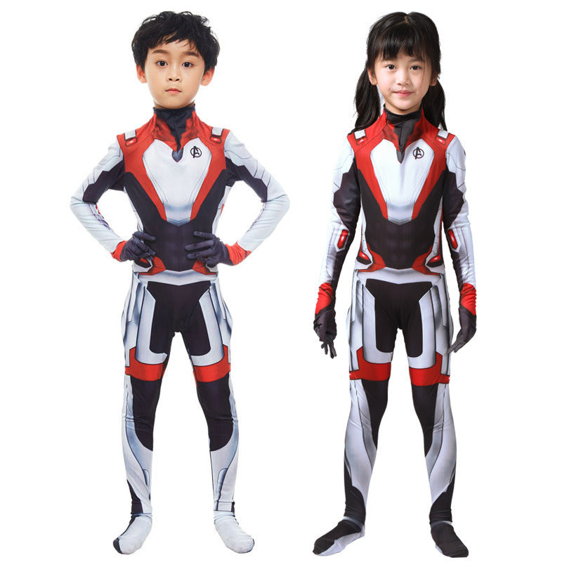 Kids Halloween Printed Quantum Bodysuit Suit Cosplay Jumpsuit Costume