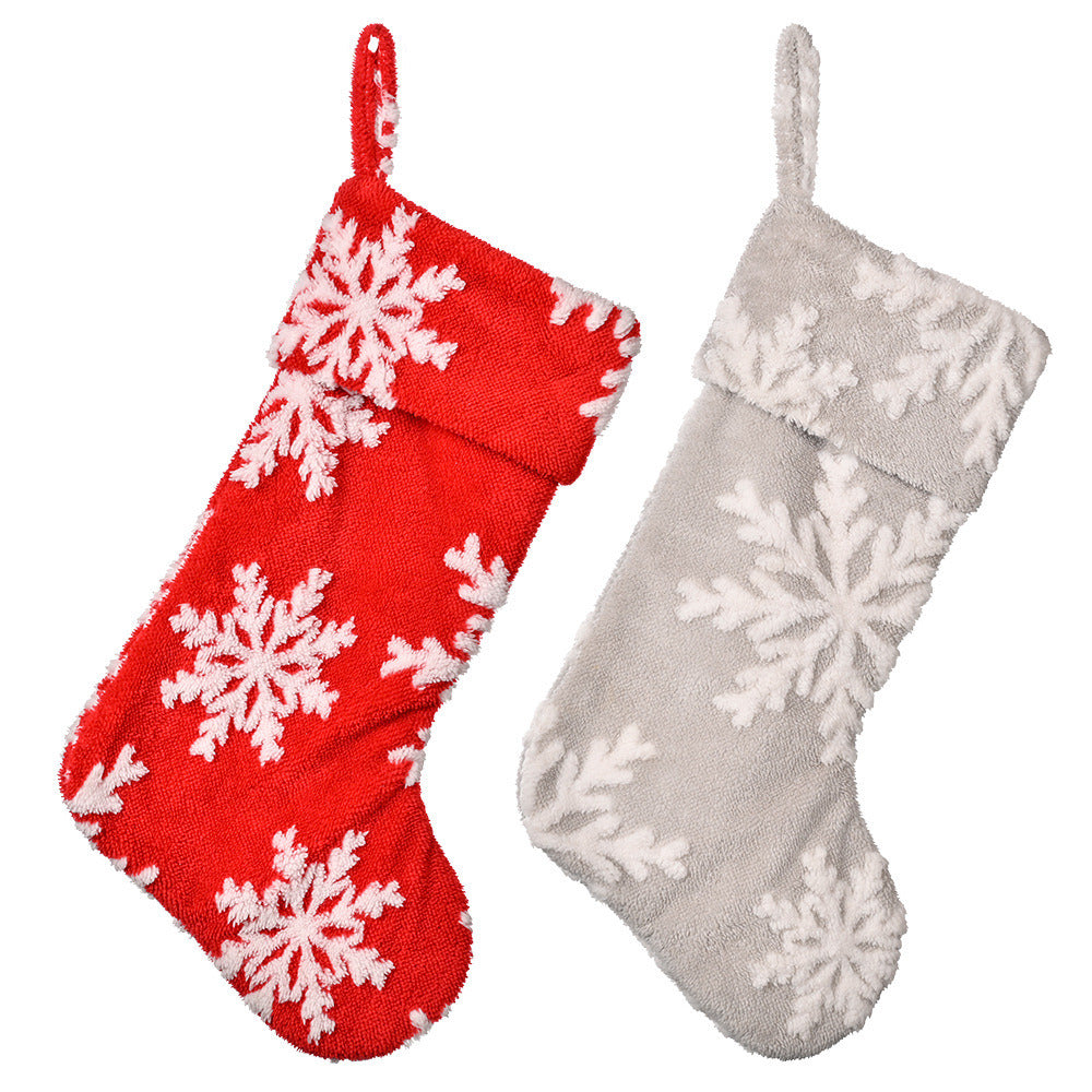 Christmas Socks Gift Bag Fireplace Xmas Tree Party Decoration