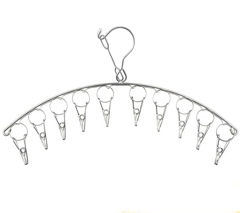 Underwear Sock Drying Rack Windproof Non-slip Adjustable Rotatable Clips