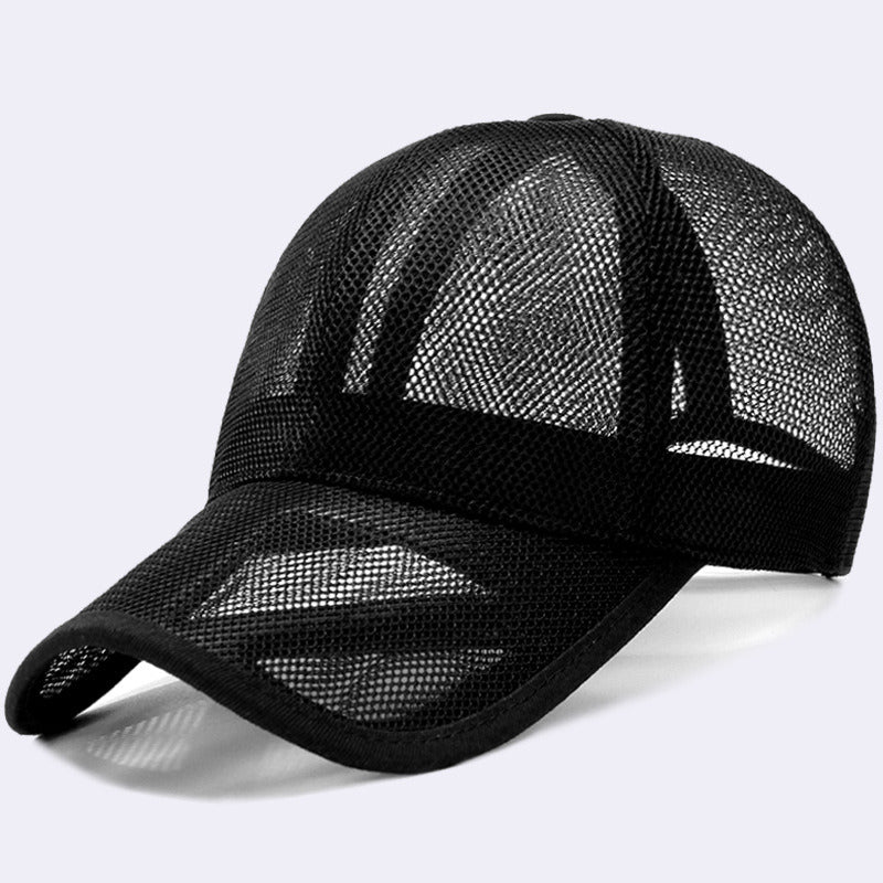 Baseball Cap Mesh Breathable Outdoor Sunshade Sunscreen Full Mesh Peaked Cap