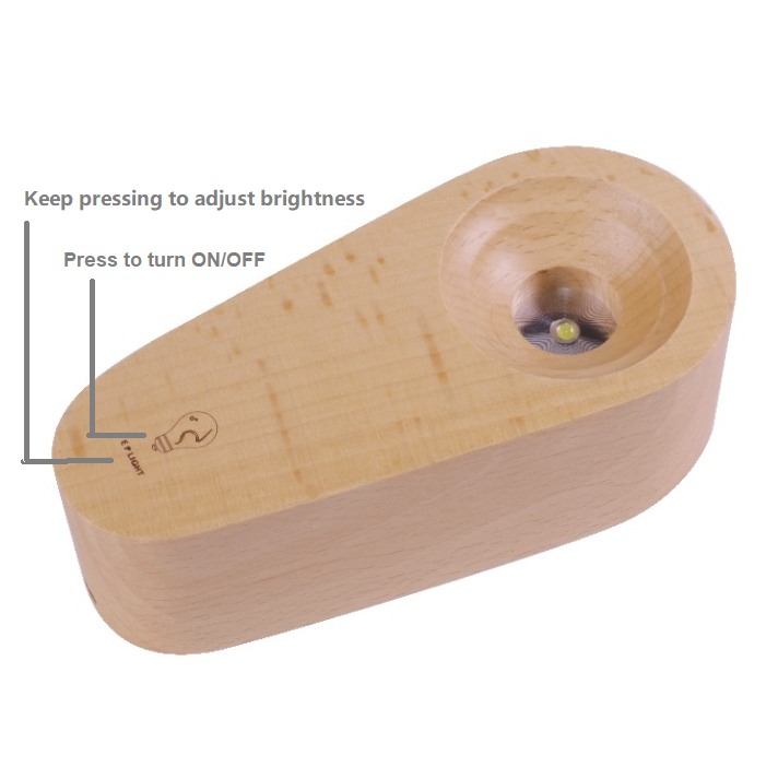 LED Wood Light Base