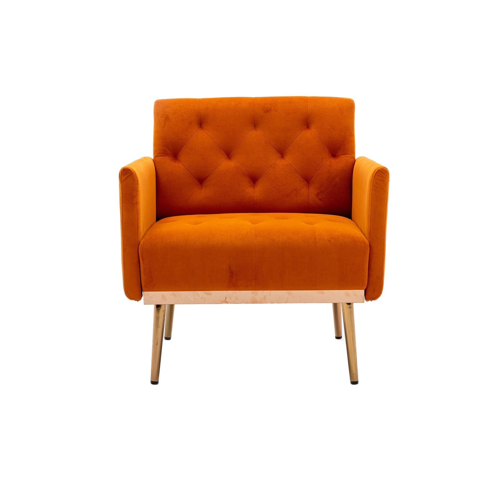 Chair ; leisure single sofa with Rose Golden feet