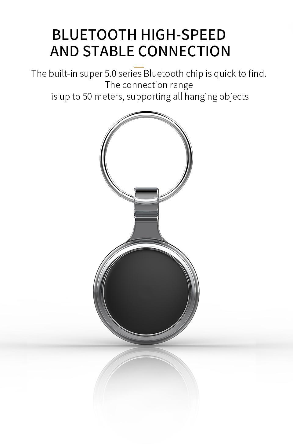 Bluetooth anti-loss device mobile phone key locator bidirectional finder Doodle chip intelligent products-BLACK