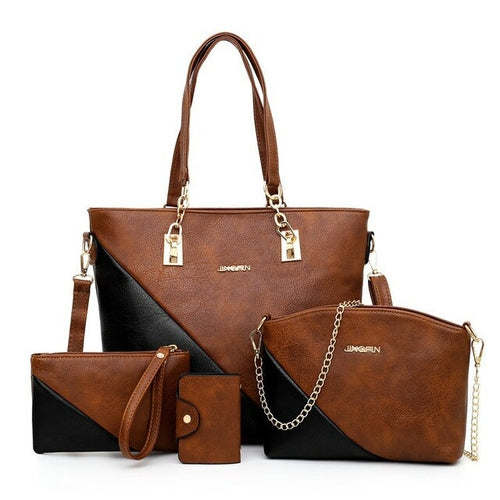 Composite Bag for Women Handbag Set 4 Pcs/Set Handbag Women Shoulder