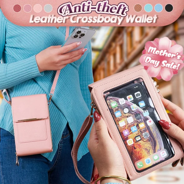 Women Bags Touch Screen Mobile Phone Bag Leather Wallets Handbag Mini Strap Crossbody Shoulder Bag Small Purse Bag Bolsas