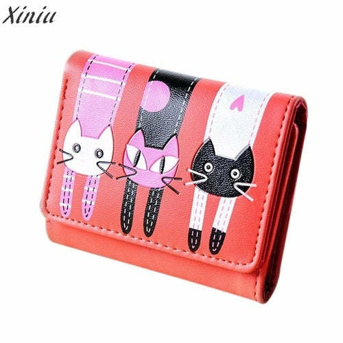 Wallets Women lovely mini Cat Pattern Coin