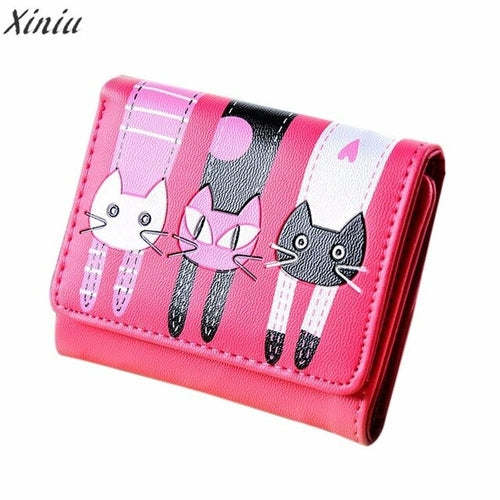 Wallets Women lovely mini Cat Pattern Coin