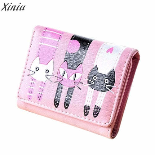 Wallets Women lovely mini Cat Pattern Coin