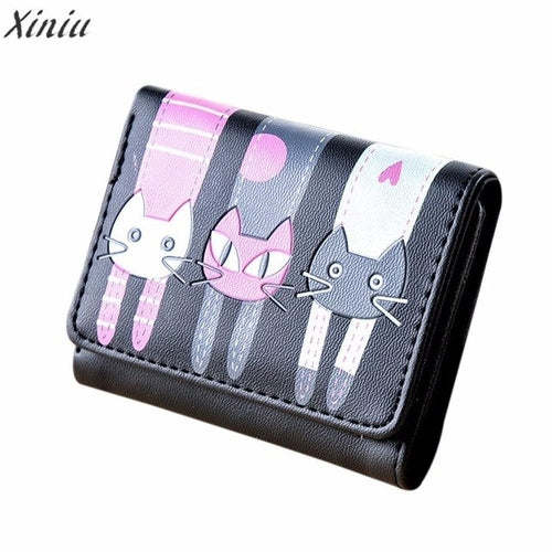 Wallets Women lovely mini Cat Pattern Coin