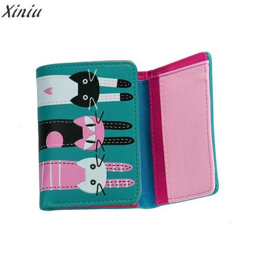 Wallets Women lovely mini Cat Pattern Coin