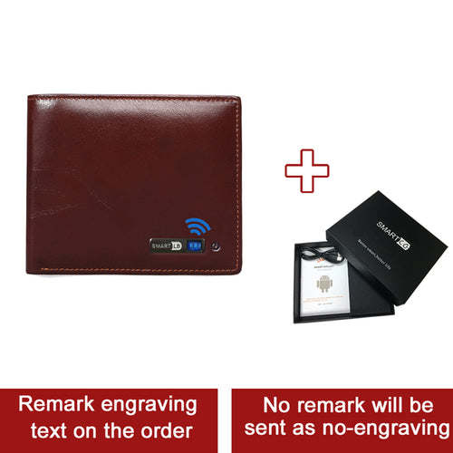 Smart Wallet Bluetooth-compatible Leather Short Credit Card Holders