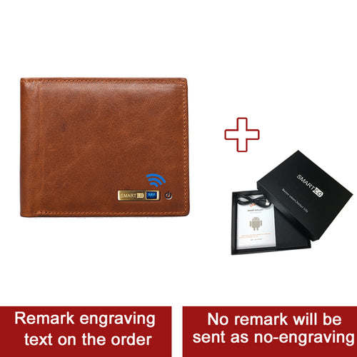 Smart Wallet Bluetooth-compatible Leather Short Credit Card Holders