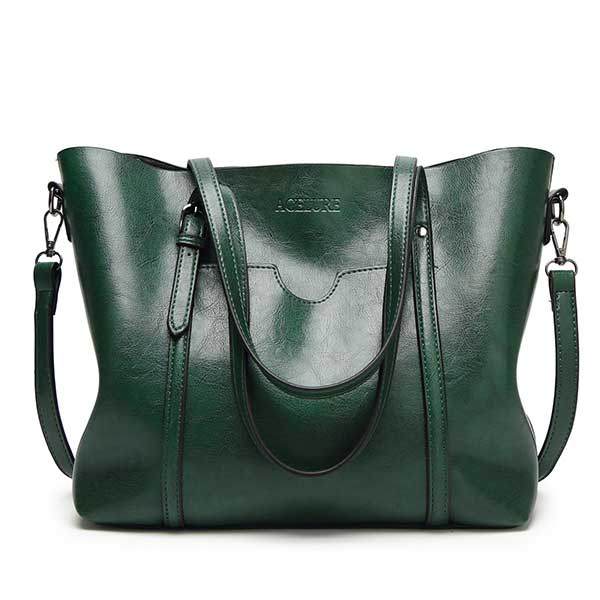 Women bag Oil wax Women Leather Handbags Luxury Lady Hand Bags With Purse Pocket Women messenger bag Big Tote Sac Bols