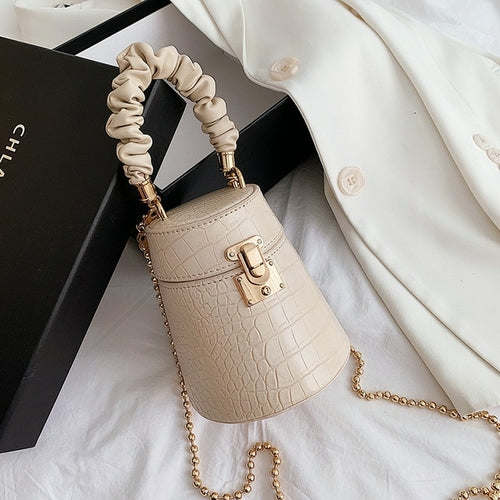 Crocodile Pattern Small Bucket Bag Crossbody Bags For Women 2021