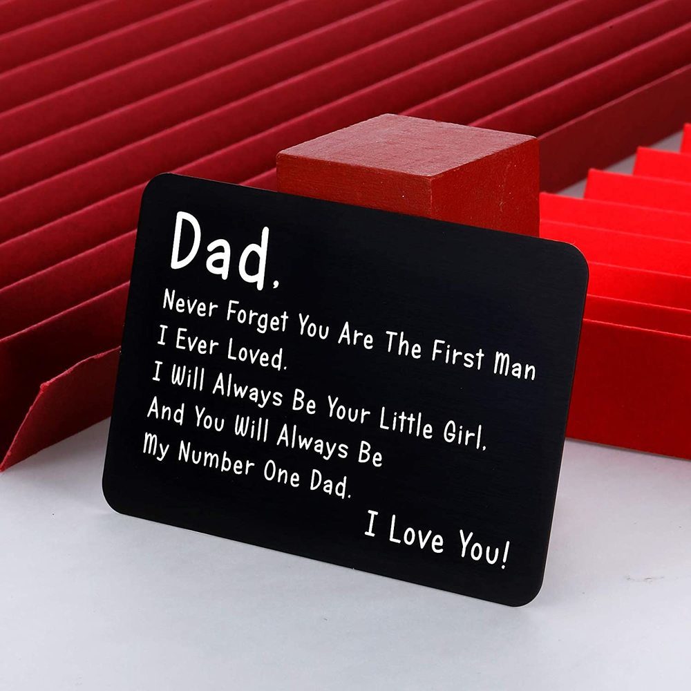 Wallet Insert Card Gifts for Him Men Husband Valentine From Wife Girlfriend Boyfriend Anniversary Birthday Groom Fiancé