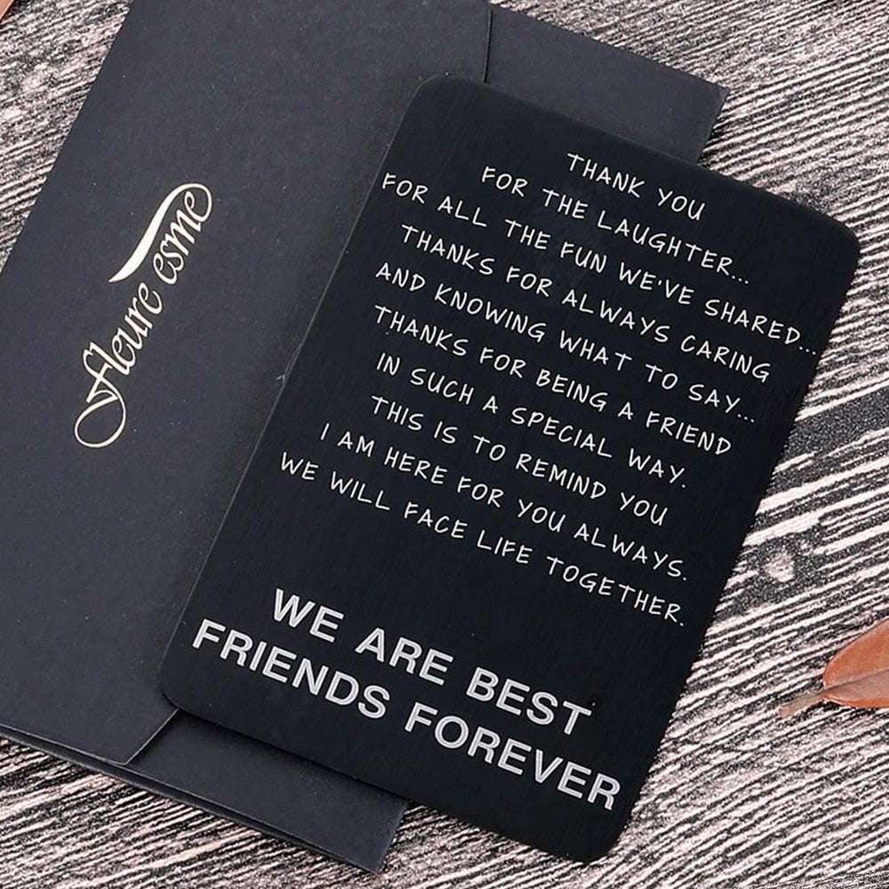 Wallet Insert Card Gifts for Him Men Husband Valentine From Wife Girlfriend Boyfriend Anniversary Birthday Groom Fiancé