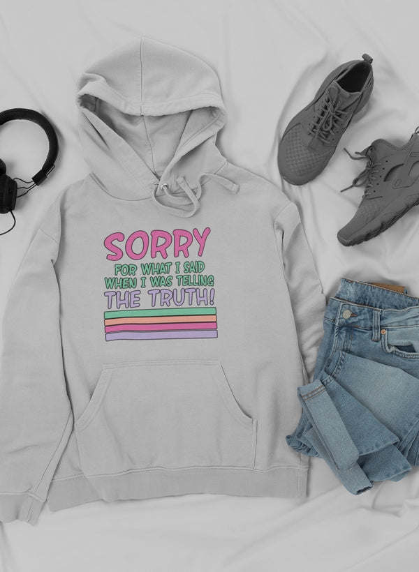 Sorry For What I Said When I Was Telling The Truth Hoodie