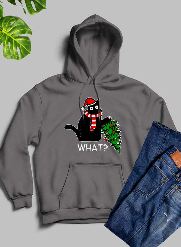 What Cat Christmas Tree Hoodie