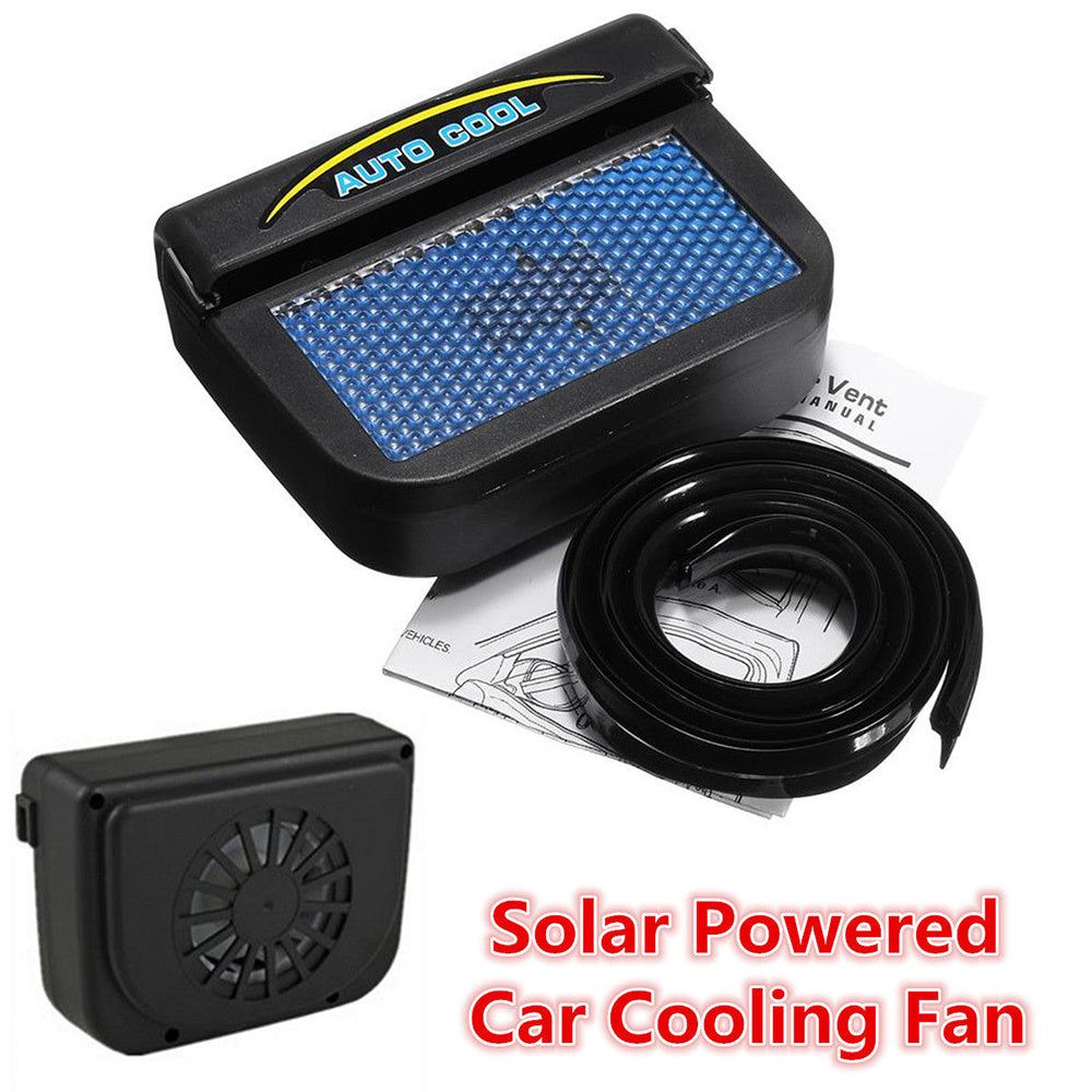 Solar Powered Auto Car Window Auto Air Vent Ventilation Fan Air Vent Radiator with Rubber Strip Ventilation System