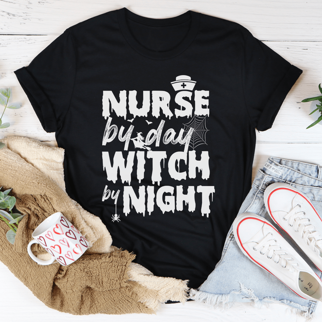 Nurse By Day Witch By Night T-Shirt