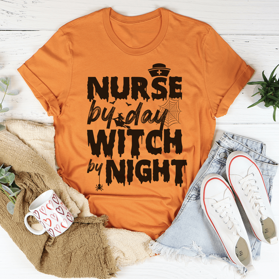 Nurse By Day Witch By Night T-Shirt