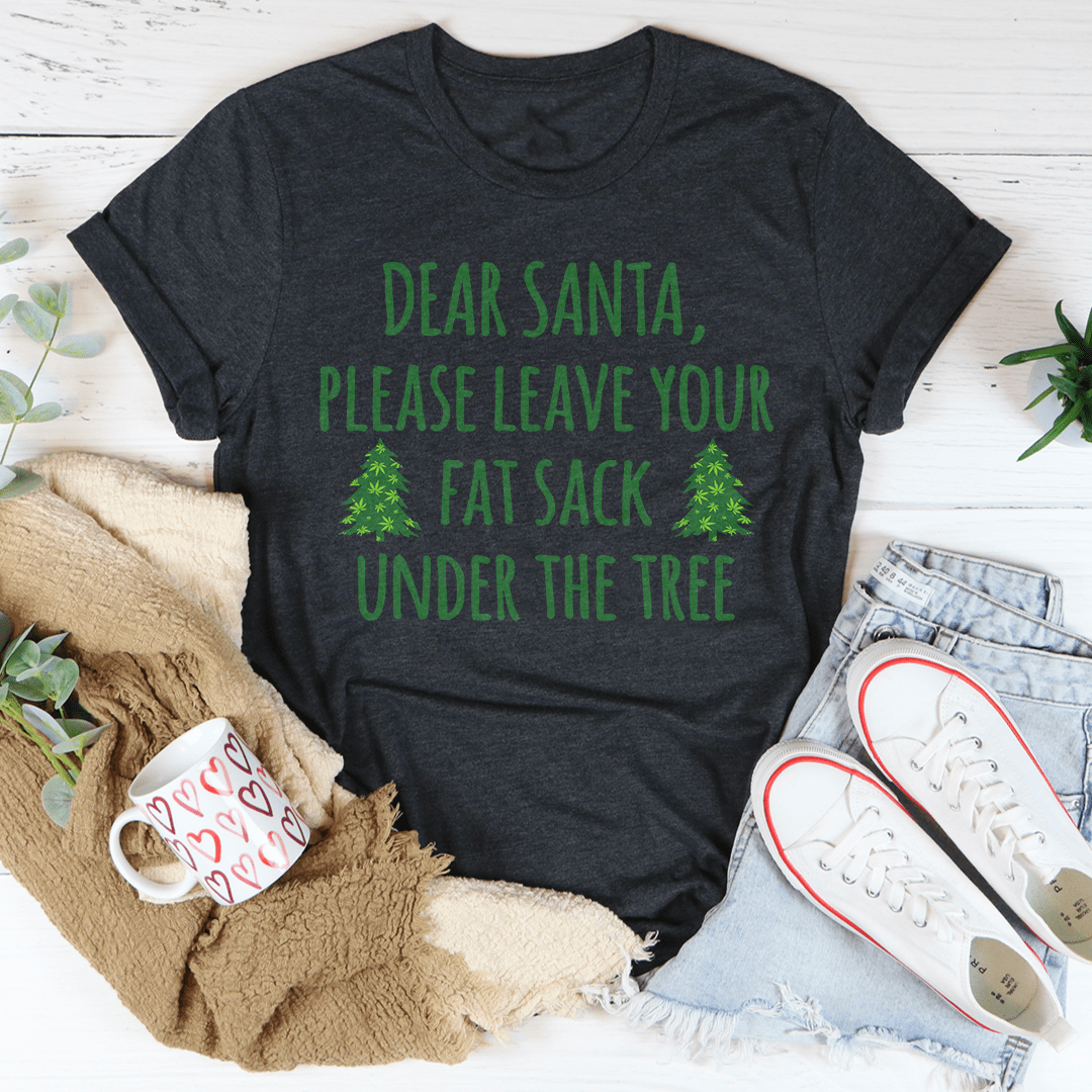 Dear Santa Leave Your Fat Sack Under The Tree T-Shirt