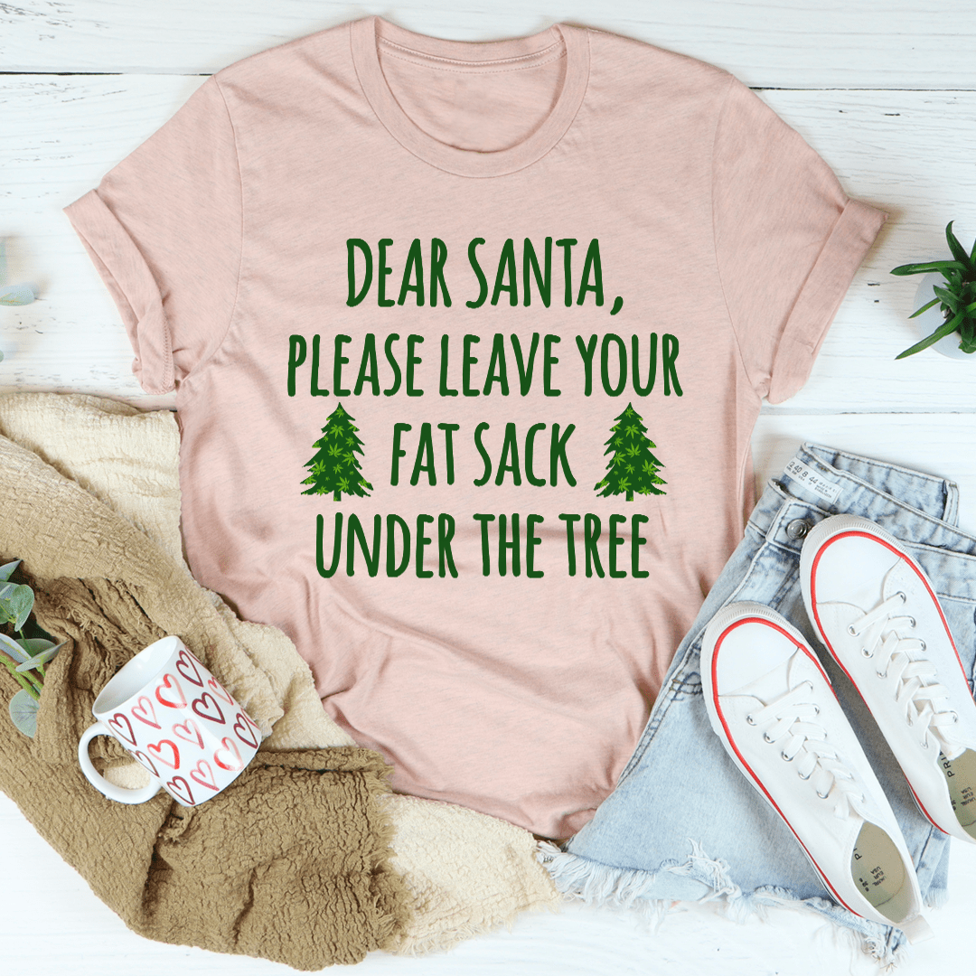 Dear Santa Leave Your Fat Sack Under The Tree T-Shirt