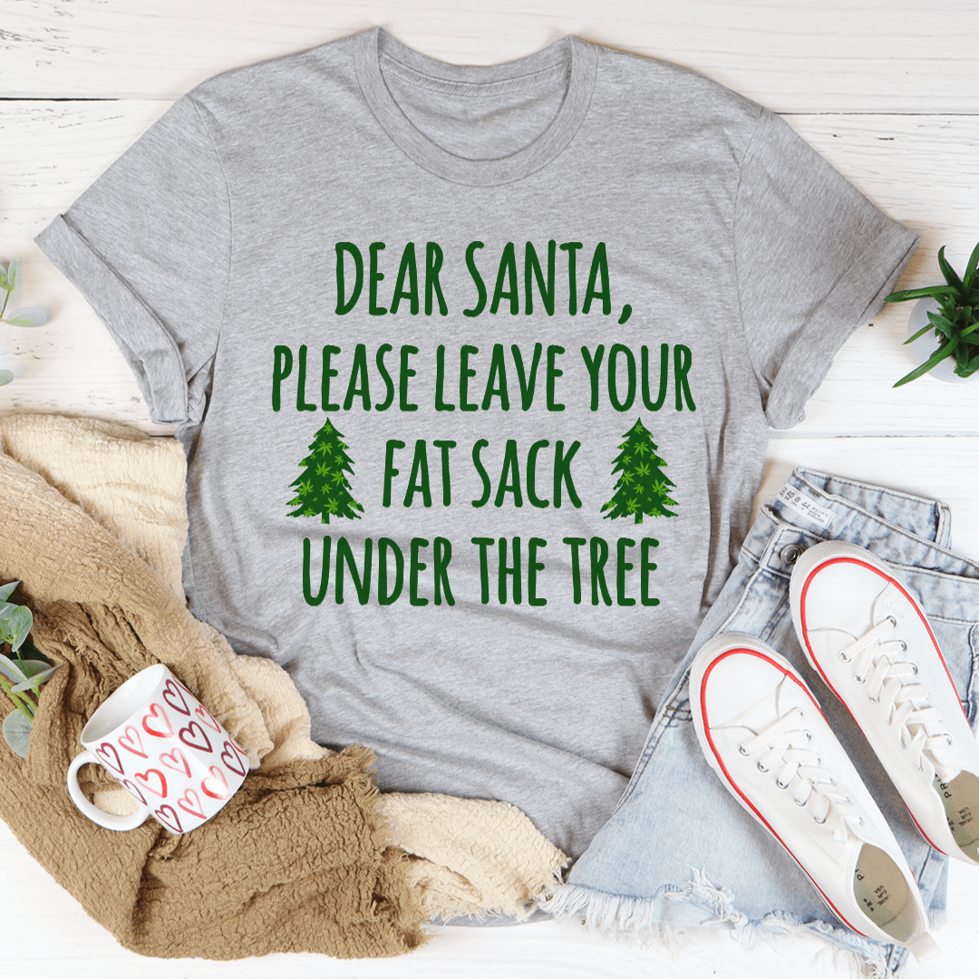 Dear Santa Leave Your Fat Sack Under The Tree T-Shirt