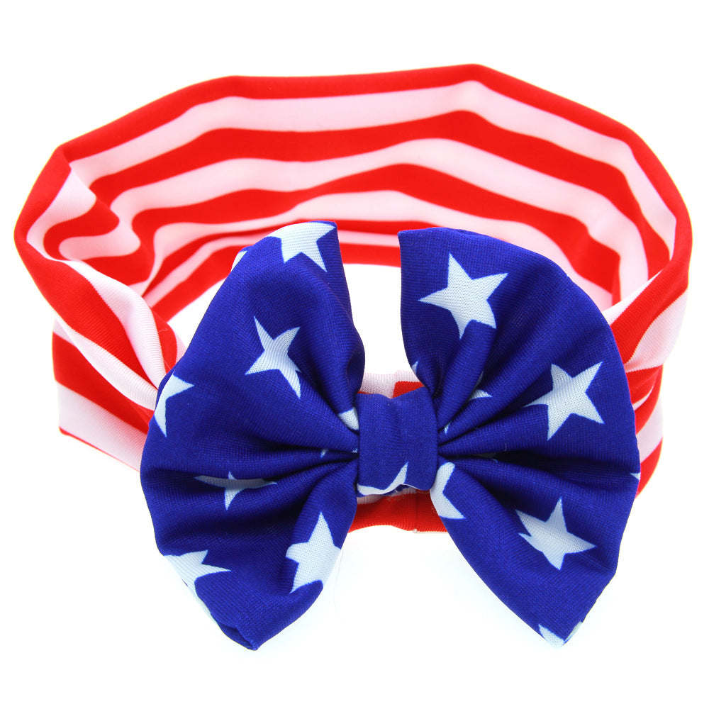 Independence Day American Flag Knotted Headband Accessories