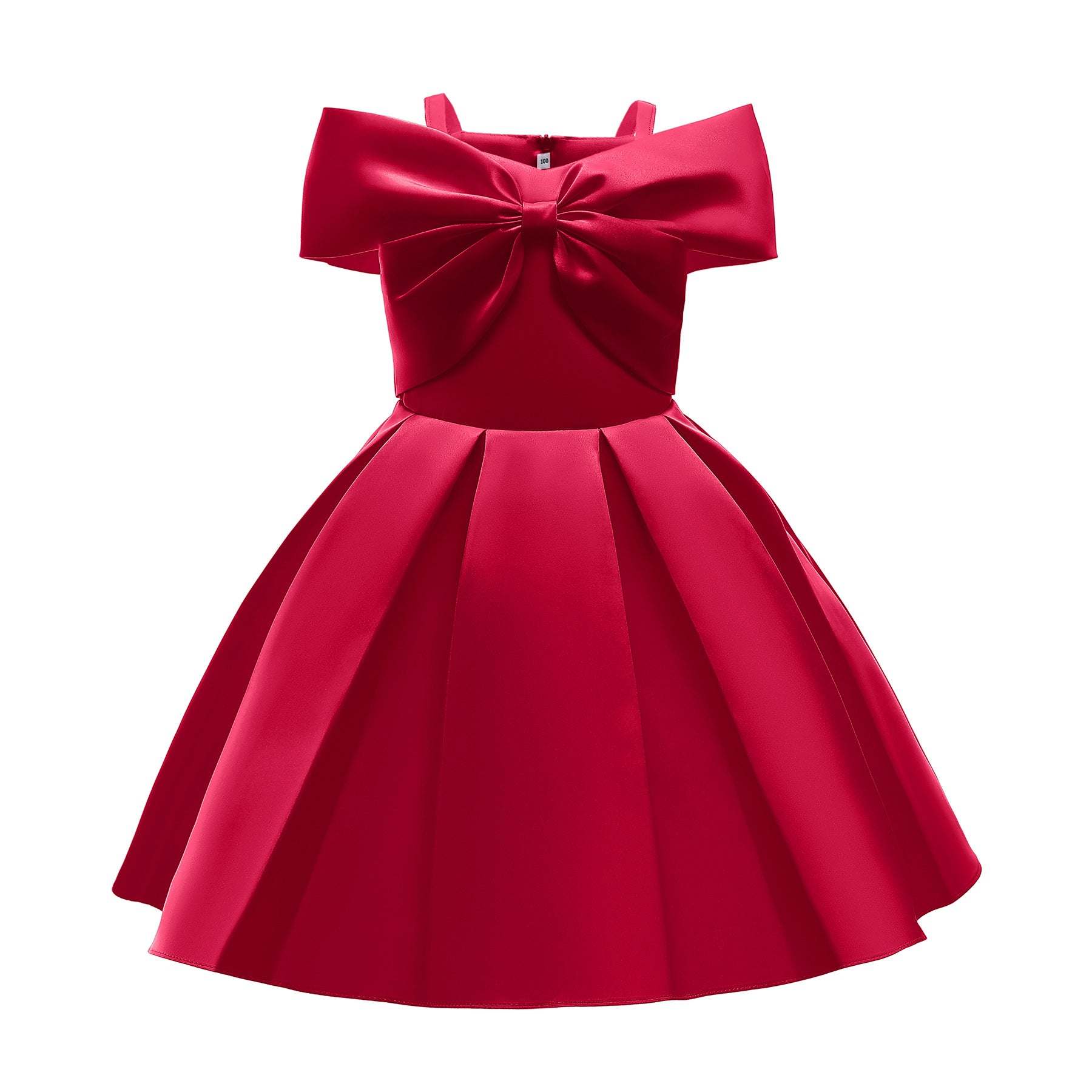 Baby Girl Solid Color Sling Princess Fashion Dress Children's Formal Dress