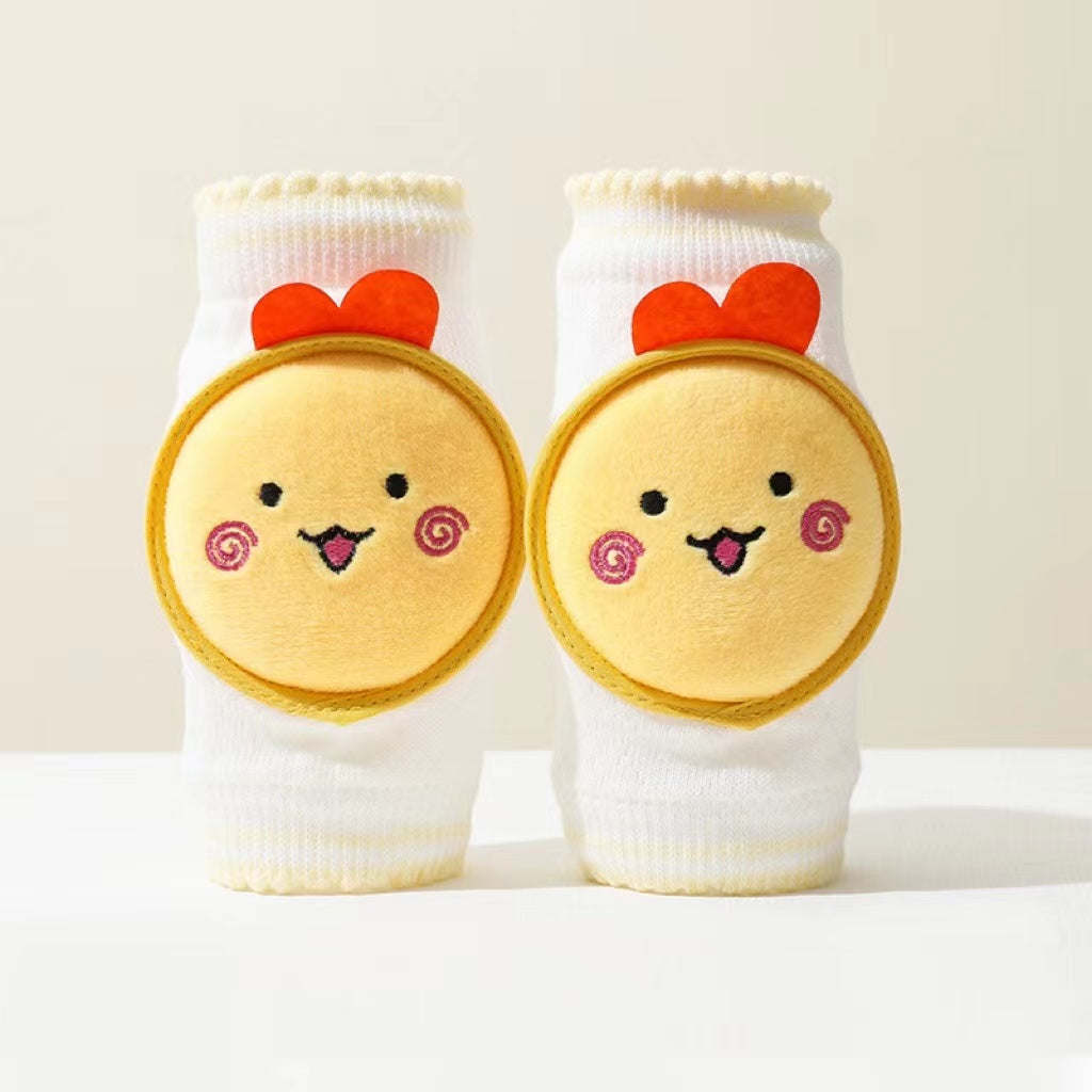 Baby 3D Cartoon Patched Pattern Mesh Breathable Design Anti-Fall Knee Pads
