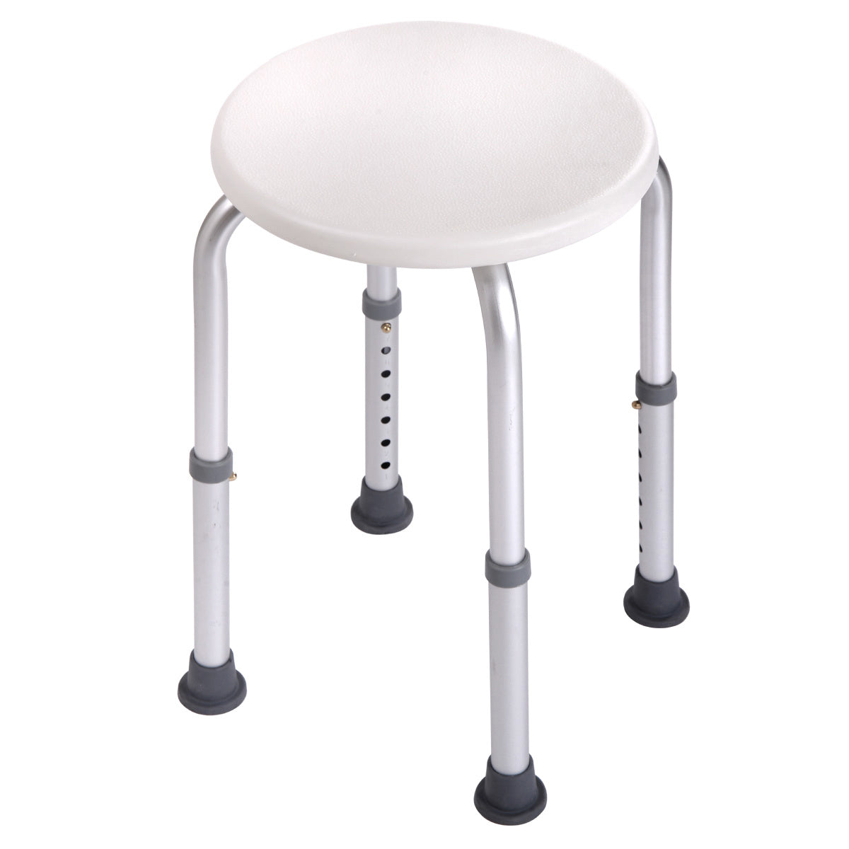 Shower Stool Bath Bench with Adjustable Heights and Non-Slip Rubber for Safety and Stability